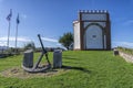 Hermitage of the Virgen de GuÃÂ­a in the town of Ribadesella in Spain