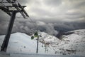 Hermon Mountain. Snow slope. Israel Royalty Free Stock Photo