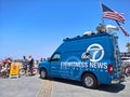 Hermosa Beach beachgoers near ABC 7 News Los Angeles