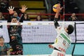 Italian Volleyball Men Cup Quarter finals - Sir Safety Conad Perugia vs Kioene Padova Royalty Free Stock Photo