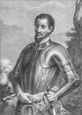 Hernando de Soto portrait, Spanish Conquistador