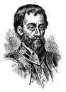 Hernando de Soto, vintage illustration Royalty Free Stock Photo