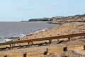 Herne Bay beach and Reculver Towers