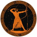 Ancient Greek warrior. Royalty Free Stock Photo