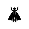 hero, happy icon. Element of superhero icon for mobile concept and web apps. Detailed hero, happy icon can be used for web and mob