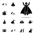 hero, happy icon. hero icons universal set for web and mobile