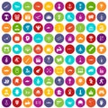 100 hero icons set color