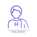 Hero pixel perfect gradient linear vector icon