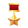 Hero of the Soviet Union gold star award