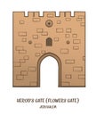 Herod's Gate in Jerusalem