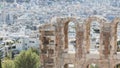 Herodes Atticus theatre in Athens Greece Royalty Free Stock Photo