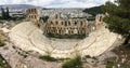 The Herodes Theatre Odeon of Herodes in ancient Acropolis, Athens Royalty Free Stock Photo