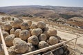 Herodium site in Judea desert.