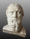 Herodotus. Bust of ancient greek historian Royalty Free Stock Photo