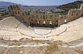 Herodus Atticus theater at Athens Royalty Free Stock Photo