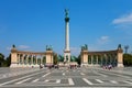 Heroe's Square in Budapest, Hungary