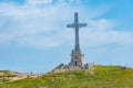 Heroes' Cross on Caraiman Peak in Romania Royalty Free Stock Photo