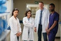 Heroes They deliver care with a personal and caring touch. the medical profession. Portrait of a medical team standing Royalty Free Stock Photo