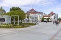 Heroes of Monte Cassino Street with Spa House at the Baltic sea, Sopot, Poland