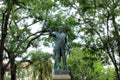 Heroes monument in Plaza principal 24 of september Santa Cruz de