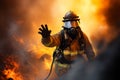 Heroes saved survivors from danger: courageous firefighters in action.