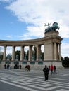 Heroes square,Budapest,detail