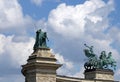 Heroes` square Budapest Hungary Royalty Free Stock Photo