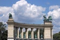 Heroes' square Budapest Hungary Royalty Free Stock Photo