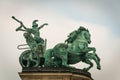 Heroes Square, Budapest, Hungary: Statues of Hungarian Kings and Heroes.