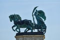 Heroes Square in Budapest, the Millennium Memorial, the female s