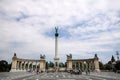 Heroes square with memorial monument in Budapest, Hungary Royalty Free Stock Photo