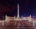 Heroes Square monument in Budapest Hungary