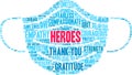 Heroes Word Cloud Royalty Free Stock Photo