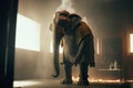 Heroic Elephant Firefighter Stunning 32k VR Render with Unreal Engine SuperResolution ProPhoto RGB