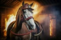 Heroic Equine Firefighter Saves Barn: Stunning Imagery with Cutting-Edge Technology