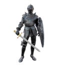 Heroic Medieval Knight in Battle Armour