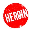 Heroin rubber stamp