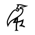 Heron icon or logo isolated sign symbol vector illustration