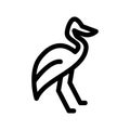 heron icon or logo isolated sign symbol vector illustration Royalty Free Stock Photo