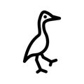 heron icon or logo isolated sign symbol vector illustration Royalty Free Stock Photo