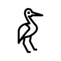 heron icon or logo isolated sign symbol vector illustration Royalty Free Stock Photo