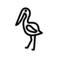 heron icon or logo isolated sign symbol vector illustration Royalty Free Stock Photo