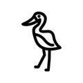 heron icon or logo isolated sign symbol vector illustration Royalty Free Stock Photo