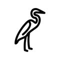 heron icon or logo isolated sign symbol vector illustration Royalty Free Stock Photo