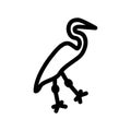 heron icon or logo isolated sign symbol vector illustration Royalty Free Stock Photo