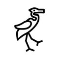 heron icon or logo isolated sign symbol vector illustration Royalty Free Stock Photo