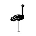 Heron icon, vector illustration, sign on isolated background