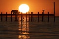 Sunset Over Mobile Bay in Fairhope, AL, USA