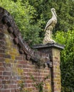 Heron Sculpture in Bridge End Garden in Saffron Walden, Essex Royalty Free Stock Photo