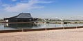 A Heron and the Tempe Center for the Arts Royalty Free Stock Photo